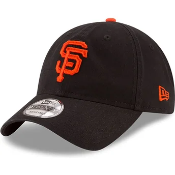 Boné curvo preto ajustável 9TWENTY Core Classic da San Francisco Giants MLB da New Era