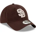 bone-curvo-castanho-ajustavel-9twenty-core-classic-da-san-diego-padres-mlb-da-new-era