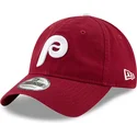 bone-curvo-vermelho-escuro-ajustavel-9twenty-core-classic-da-philadelphia-phillies-mlb-da-new-era