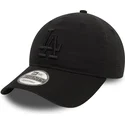 bone-curvo-preto-ajustavel-com-logo-preto-9twenty-washed-da-los-angeles-dodgers-mlb-da-new-era