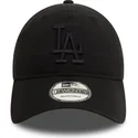 bone-curvo-preto-ajustavel-com-logo-preto-9twenty-washed-da-los-angeles-dodgers-mlb-da-new-era