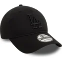 bone-curvo-preto-ajustavel-com-logo-preto-9twenty-washed-da-los-angeles-dodgers-mlb-da-new-era