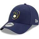 bone-curvo-azul-marinho-ajustavel-9forty-the-league-da-milwaukee-brewers-mlb-da-new-era