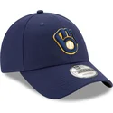 bone-curvo-azul-marinho-ajustavel-9forty-the-league-da-milwaukee-brewers-mlb-da-new-era