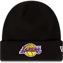 gorro-preto-essential-cuff-da-los-angeles-lakers-nba-da-new-era