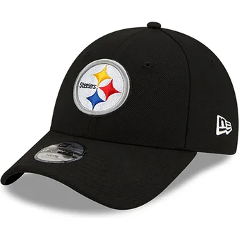 Boné curvo preto ajustável para criança 9FORTY The League da Pittsburgh Steelers NFL da New Era