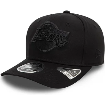 Boné curvo preto snapback 9FIFTY Stretch Snap da Los Angeles Lakers NBA da New Era