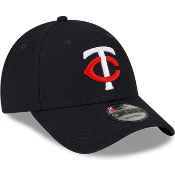 Boné curvo azul marinho ajustável 9FORTY The League da Minnesota Twins MLB da New Era