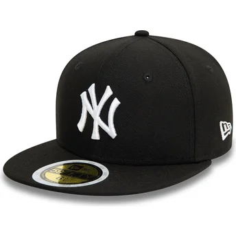 Boné plano preto justo para criança 59FIFTY da New York Yankees MLB da New Era