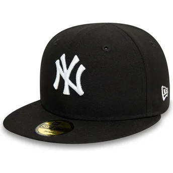 Boné plano preto justo para criança 59FIFTY My First da New York Yankees MLB da New Era