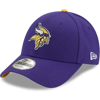 Boné curvo violeta ajustável 9FORTY The League da Minnesota Vikings NFL da New Era