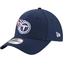 bone-curvo-azul-marinho-ajustavel-9forty-the-league-da-tennessee-titans-nfl-da-new-era