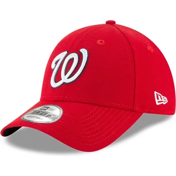 Boné curvo vermelho ajustável 9FORTY The League da Washington Nationals MLB da New Era