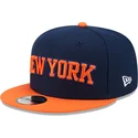 bone-plano-azul-marinho-e-laranja-snapback-9fifty-statement-da-new-york-knicks-nba-da-new-era