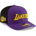 bone-curvo-violeta-e-preto-snapback-9seventy-statement-stretch-snap-da-los-angeles-lakers-nba-da-new-era