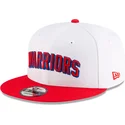 bone-plano-branco-e-vermelho-snapback-9fifty-classic-da-golden-state-warriors-nba-da-new-era