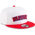 bone-plano-branco-e-vermelho-snapback-9fifty-classic-da-golden-state-warriors-nba-da-new-era