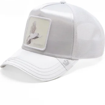 Boné trucker branco pomba Blessed Hashtag The Farm Total Whiteout da Goorin Bros.