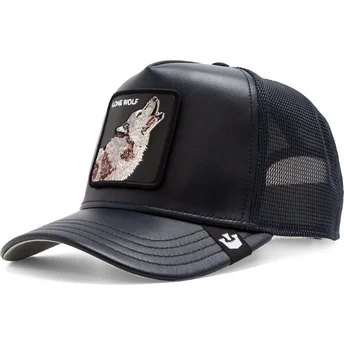 Boné trucker azul marinho lobo Lone Shleather Wolf The Farm da Goorin Bros.