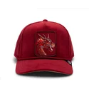 bone-curvo-vermelho-snapback-dragao-dragon-royalty-the-farm-da-goorin-bros