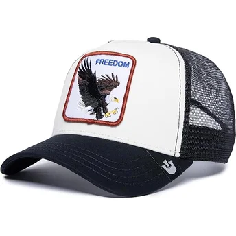 Boné trucker branco águia Freedom da Goorin Bros.