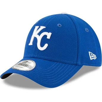 Boné curvo azul ajustável 9FORTY The League da Kansas City Royals MLB da New Era