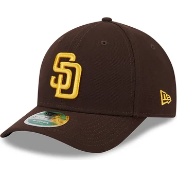 Boné curvo castanho snapback 9FORTY M-Crown Player Replica da San Diego Padres MLB da New Era