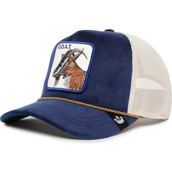 Boné trucker azul e branco cabra Sapphire Goat The Farm...