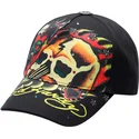 bone-curvo-preto-ajustavel-skull-chopper-da-ed-hardy