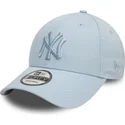 bone-curvo-azul-ajustavel-com-logo-azul-9forty-league-essential-da-new-york-yankees-mlb-da-new-era