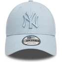 bone-curvo-azul-ajustavel-com-logo-azul-9forty-league-essential-da-new-york-yankees-mlb-da-new-era