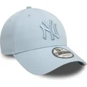 bone-curvo-azul-ajustavel-com-logo-azul-9forty-league-essential-da-new-york-yankees-mlb-da-new-era