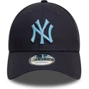 bone-curvo-azul-marinho-ajustavel-com-logo-azul-9forty-league-essential-da-new-york-yankees-mlb-da-new-era