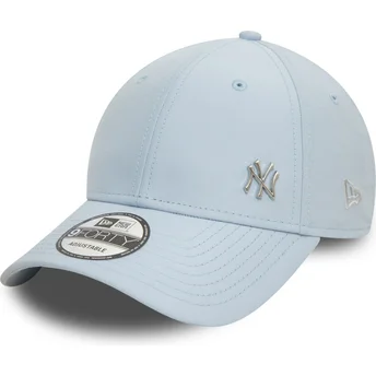 Boné curvo azul claro ajustável 9FORTY Flawless da New York Yankees MLB da New Era