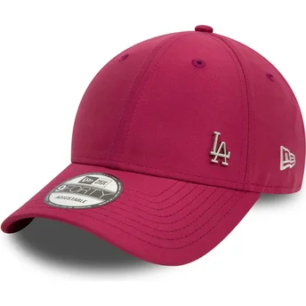 Boné curvo vermelho ajustável 9FORTY Flawless da Los Angeles Dodgers MLB da New Era