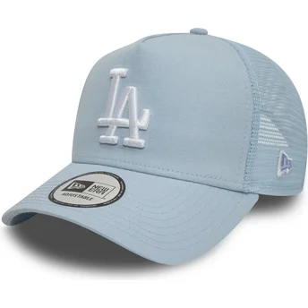 Boné trucker azul claro 9FORTY A Frame League Essential da Los Angeles Dodgers MLB da New Era