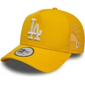 bone-trucker-amarelo-9forty-a-frame-league-essential-da-los-angeles-dodgers-mlb-da-new-era