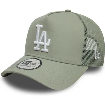 Boné trucker verde claro 9FORTY A Frame League Essential da Los Angeles Dodgers MLB da New Era