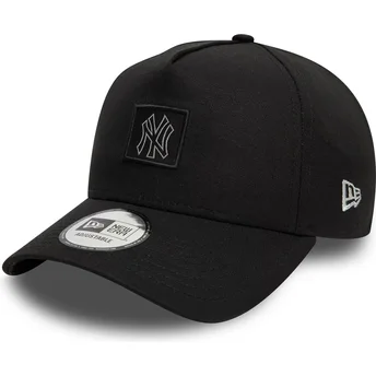 Boné curvo preto snapback 9FORTY A Frame Metallic Patch da New York Yankees MLB da New Era