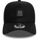 bone-curvo-preto-snapback-9forty-a-frame-metallic-patch-da-new-york-yankees-mlb-da-new-era