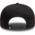 bone-plano-preto-snapback-com-logo-cinza-9fifty-icon-da-new-york-yankees-mlb-snake-da-new-era