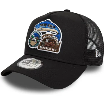 Boné trucker preto 9FORTY A Frame Outdoor Patch da New Era