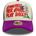 bone-trucker-bege-e-violeta-9forty-a-frame-graphic-da-stand-tall-talk-small-play-ball-da-new-era