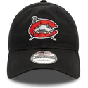 bone-curvo-preto-ajustavel-9twenty-da-carolina-mudcats-milb-da-new-era