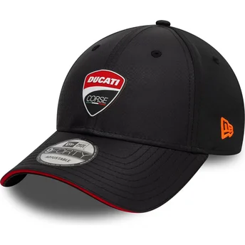 Boné curvo preto ajustável 9FORTY Gradient Print da Ducati Motor MotoGP da New Era