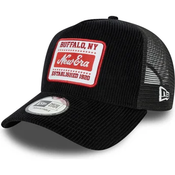 Boné trucker preto 9FORTY A Frame Patch Cord da New Era