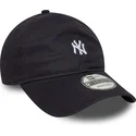 bone-curvo-azul-marinho-ajustavel-9twenty-mini-logo-da-new-york-yankees-mlb-da-new-era