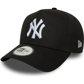 Boné curvo preto snapback E Frame League Essential da New York Yankees MLB da New Era