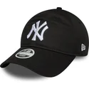 bone-curvo-preto-ajustavel-para-mulheres-9twenty-league-essential-da-new-york-yankees-mlb-da-new-era