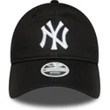 bone-curvo-preto-ajustavel-para-mulheres-9twenty-league-essential-da-new-york-yankees-mlb-da-new-era